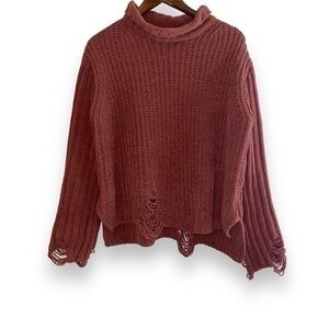 Vici greatest discovery distressed sweater SIZE SMALL